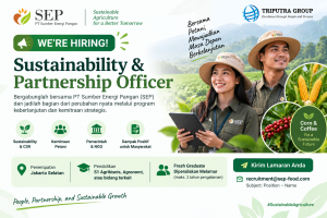 Lowongan Kerja PT Sumber Energi Pangan – Sustainability & Partnership Officer